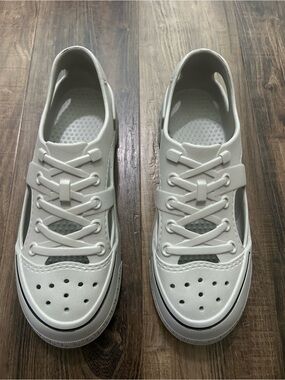 Watershoe lightweight swim or boat shoes rubber gray unisex men 8.5 womens 10